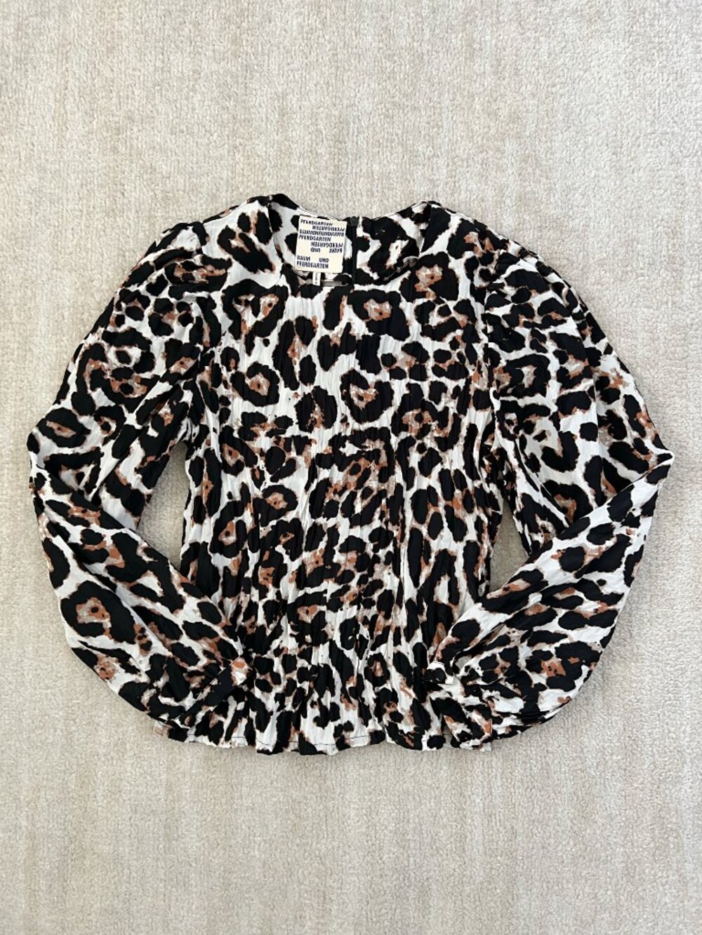 Revolve Baum Und Pferdgarten Mylee Wild Leo Leopard Print Blouse Shirt Top 36